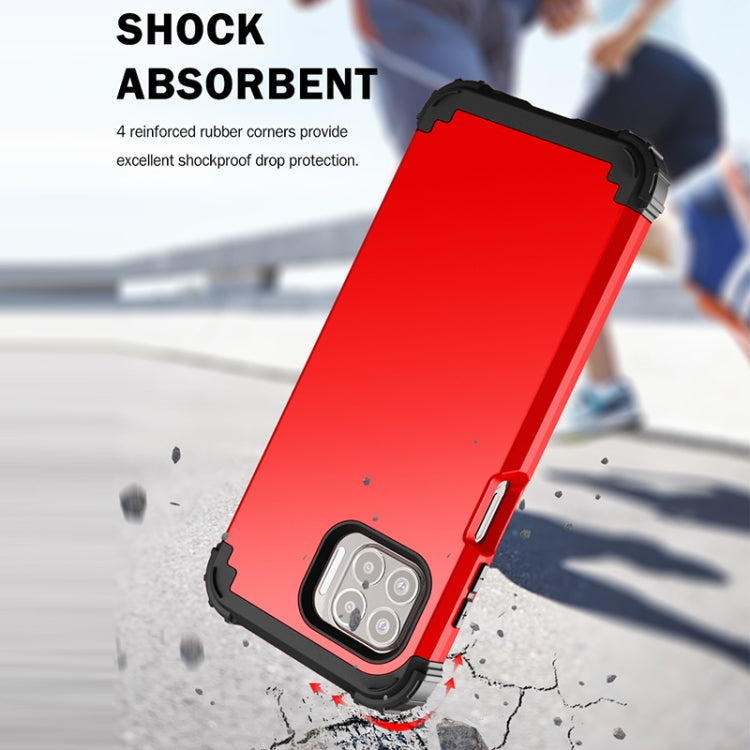 For Motorola Moto G 5G Plus 3 in 1 Shockproof PC + Silicone Protective Case