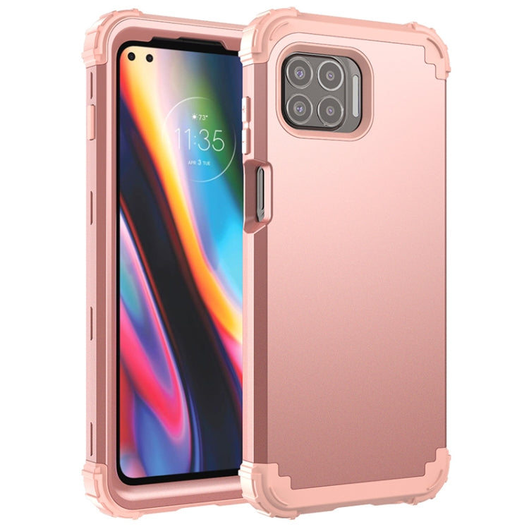 For Motorola Moto G 5G Plus 3 in 1 Shockproof PC + Silicone Protective Case