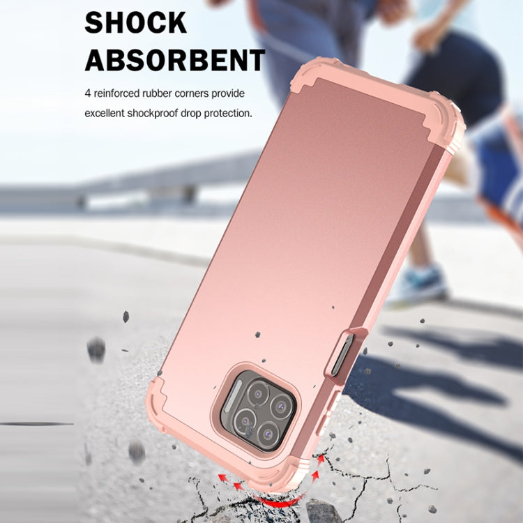 For Motorola Moto G 5G Plus 3 in 1 Shockproof PC + Silicone Protective Case