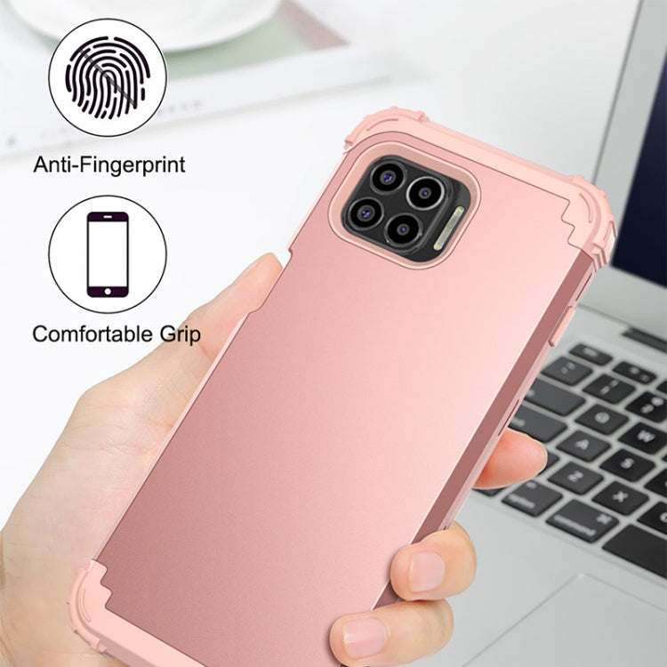 For Motorola Moto G 5G Plus 3 in 1 Shockproof PC + Silicone Protective Case