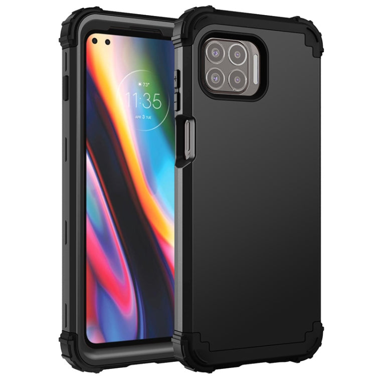 For Motorola Moto G 5G Plus 3 in 1 Shockproof PC + Silicone Protective Case