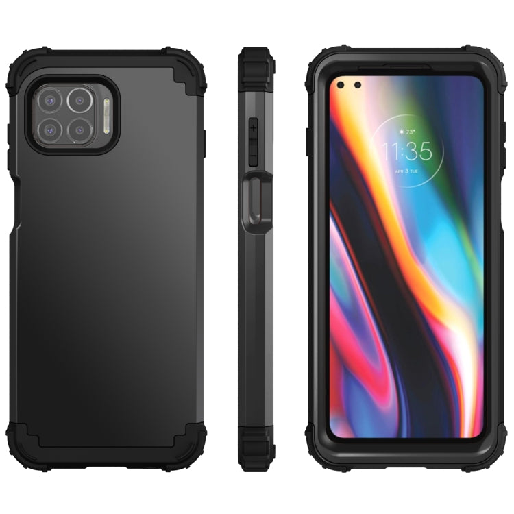 For Motorola Moto G 5G Plus 3 in 1 Shockproof PC + Silicone Protective Case