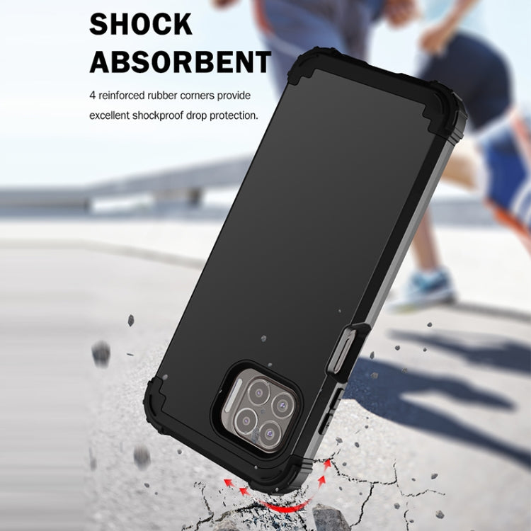 For Motorola Moto G 5G Plus 3 in 1 Shockproof PC + Silicone Protective Case