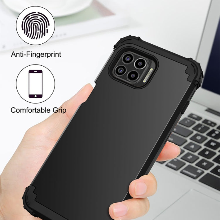 For Motorola Moto G 5G Plus 3 in 1 Shockproof PC + Silicone Protective Case
