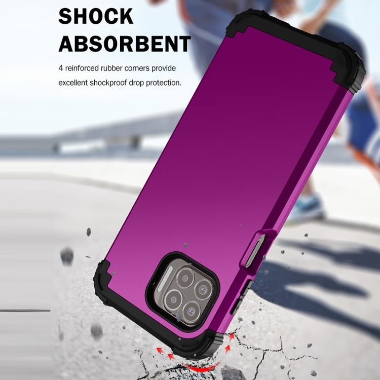 For Motorola Moto G 5G Plus 3 in 1 Shockproof PC + Silicone Protective Case
