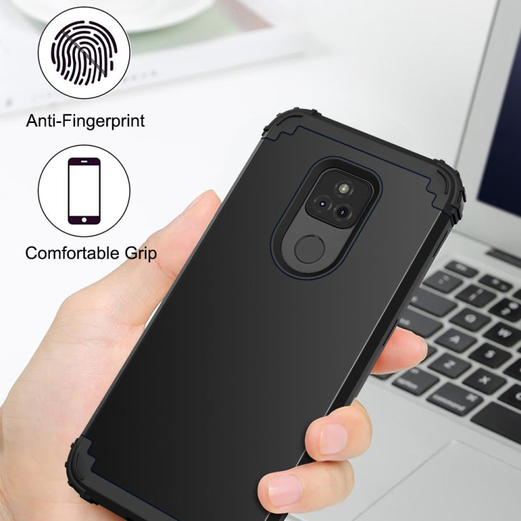 For Motorola Moto G Play 2021 3 in 1 Shockproof PC + Silicone Protective Case
