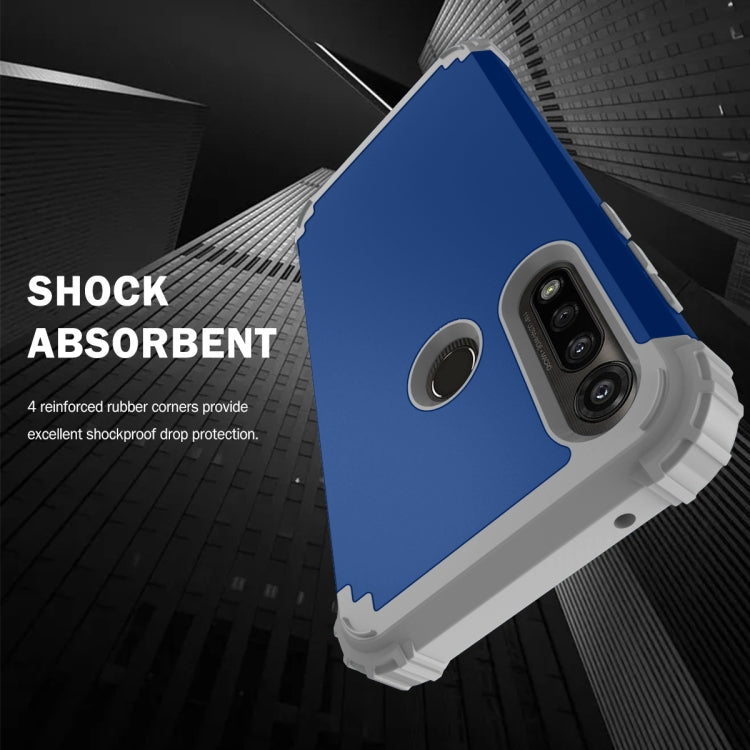 For Motorola Moto G Power 3 in 1 Shockproof PC + Silicone Protective Case