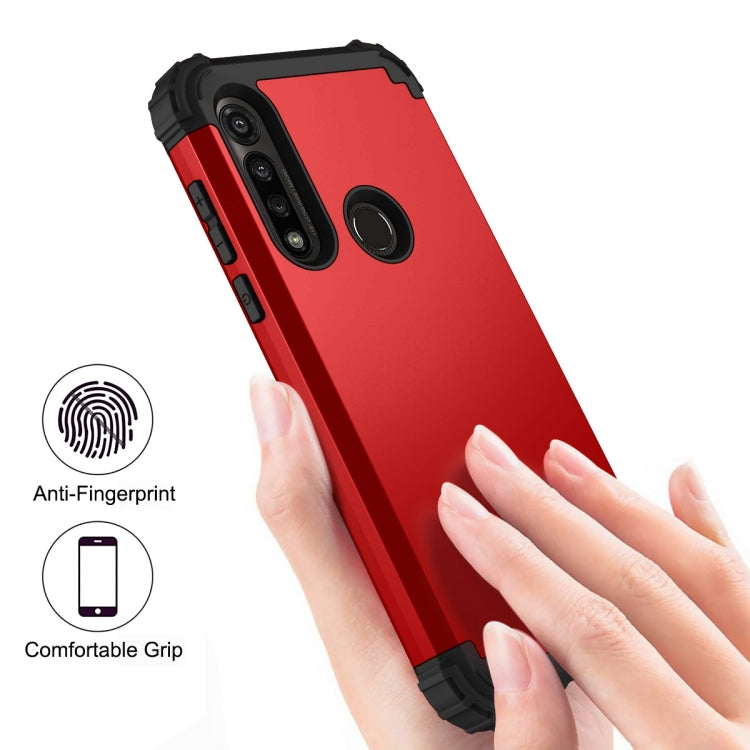 For Motorola Moto G Power 3 in 1 Shockproof PC + Silicone Protective Case