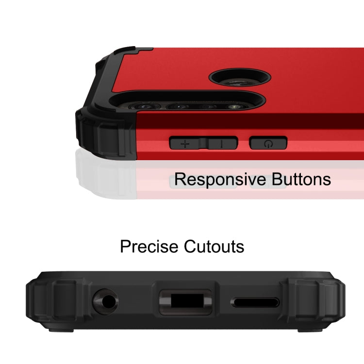 For Motorola Moto G Power 3 in 1 Shockproof PC + Silicone Protective Case