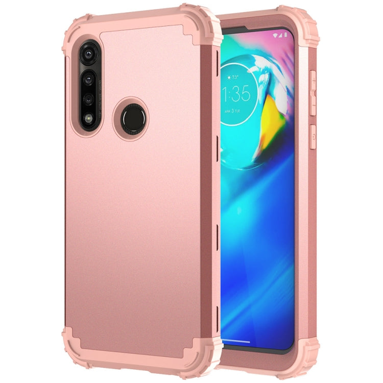 For Motorola Moto G Power 3 in 1 Shockproof PC + Silicone Protective Case