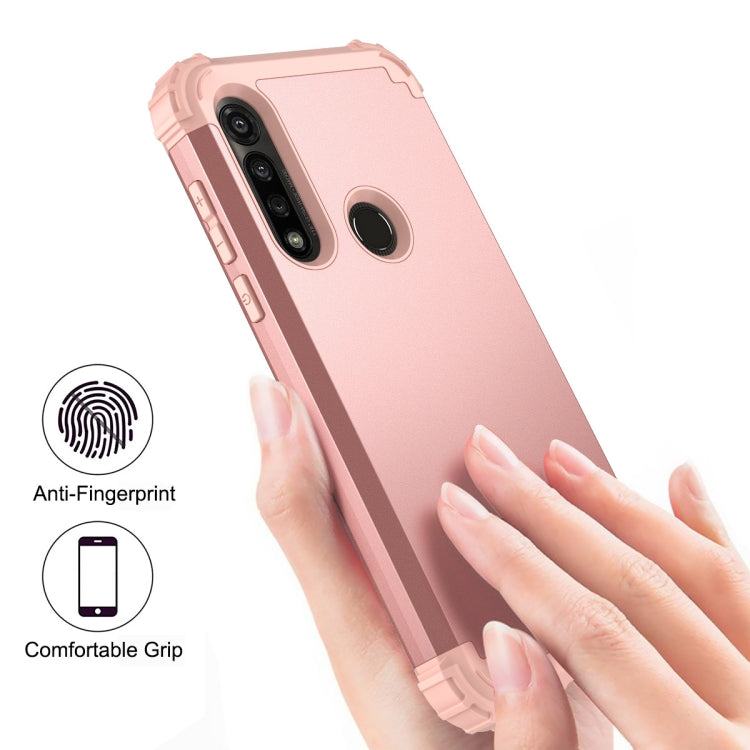 For Motorola Moto G Power 3 in 1 Shockproof PC + Silicone Protective Case