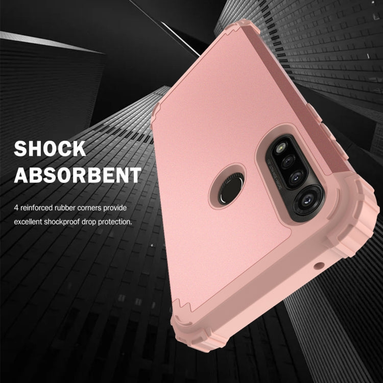 For Motorola Moto G Power 3 in 1 Shockproof PC + Silicone Protective Case