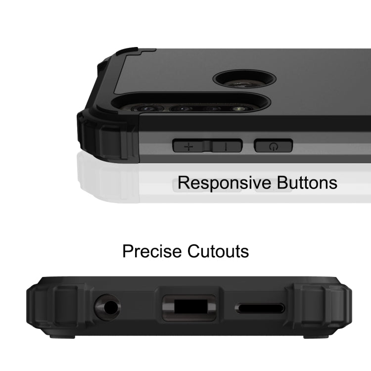 For Motorola Moto G Power 3 in 1 Shockproof PC + Silicone Protective Case
