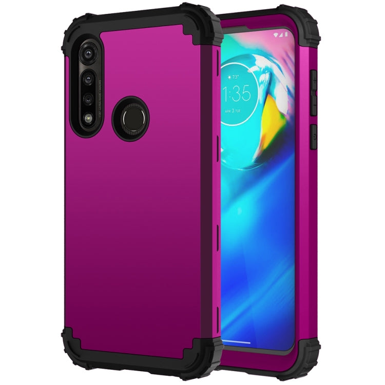 For Motorola Moto G Power 3 in 1 Shockproof PC + Silicone Protective Case