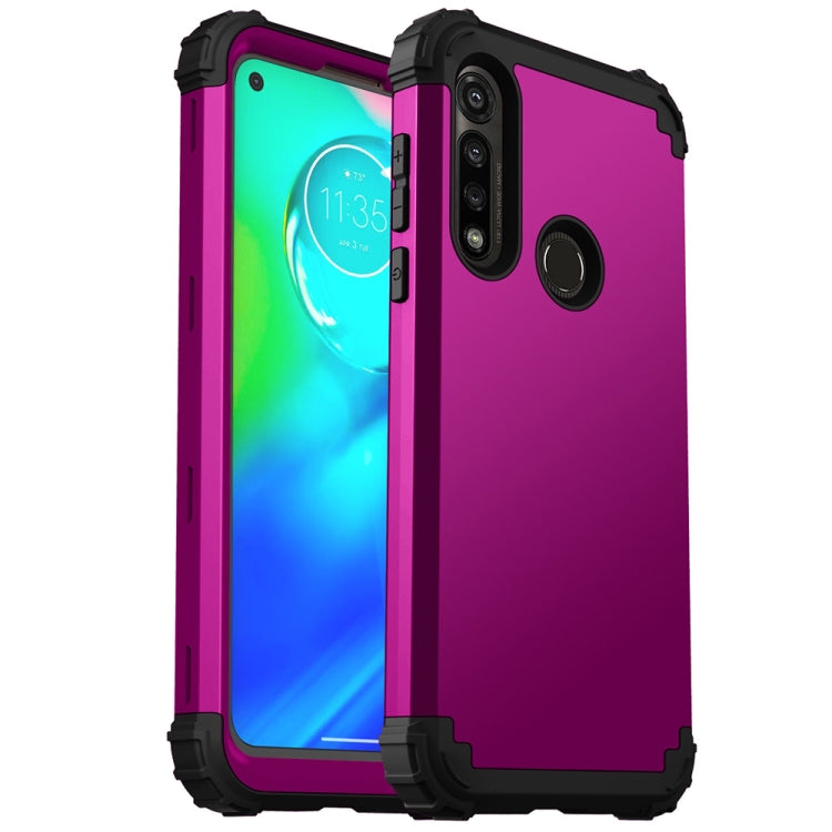 For Motorola Moto G Power 3 in 1 Shockproof PC + Silicone Protective Case