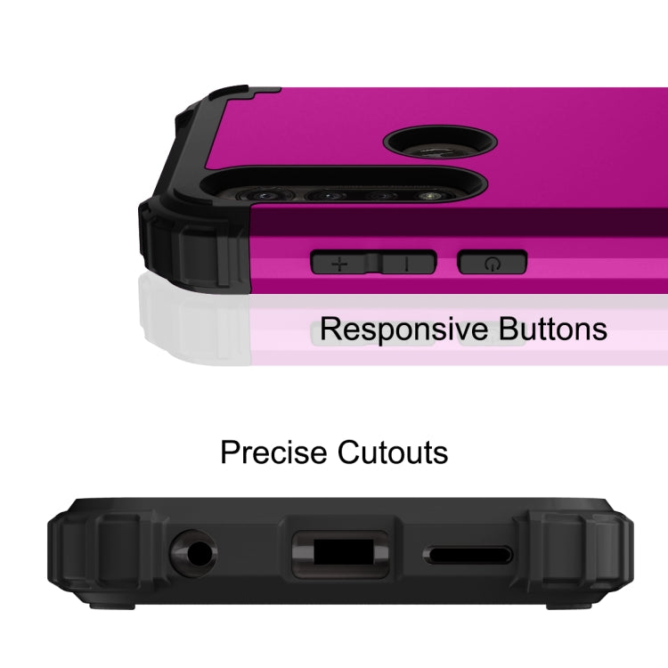For Motorola Moto G Power 3 in 1 Shockproof PC + Silicone Protective Case