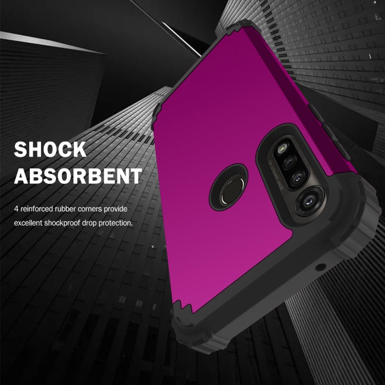 For Motorola Moto G Power 3 in 1 Shockproof PC + Silicone Protective Case