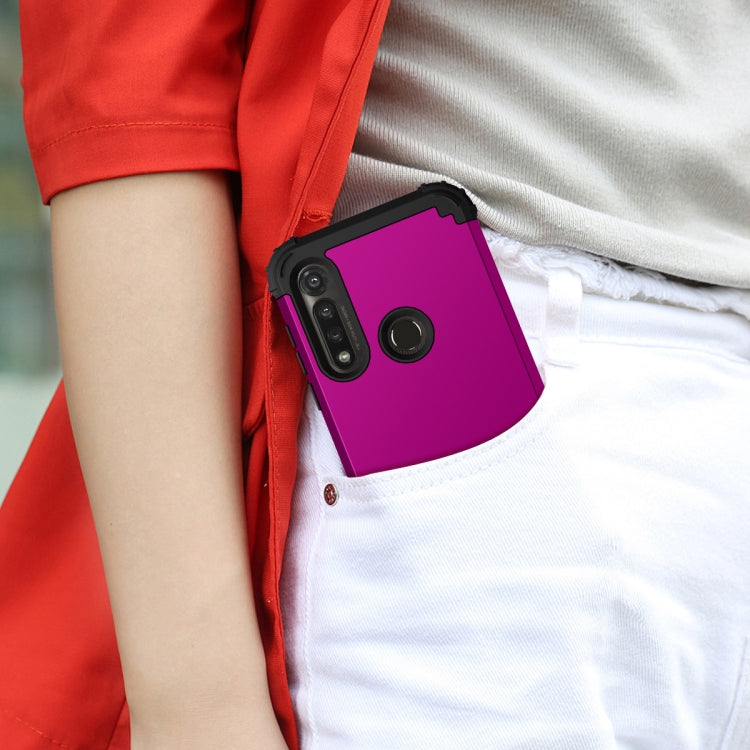 For Motorola Moto G Power 3 in 1 Shockproof PC + Silicone Protective Case