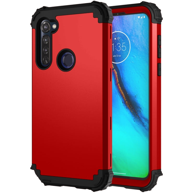For Motorola Moto G Stylus 3 in 1 Shockproof PC + Silicone Protective Case