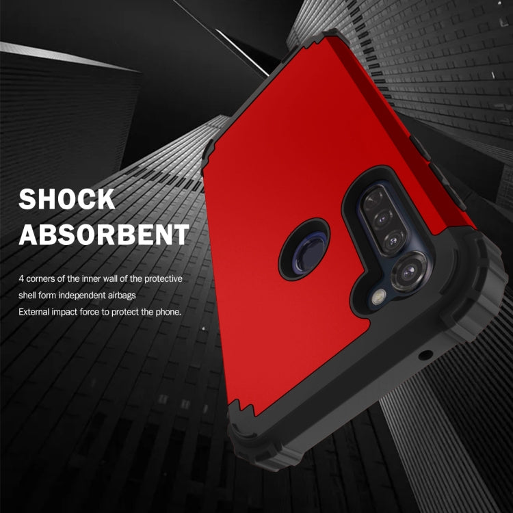 For Motorola Moto G Stylus 3 in 1 Shockproof PC + Silicone Protective Case