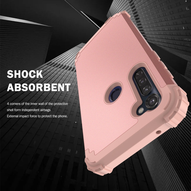 For Motorola Moto G Stylus 3 in 1 Shockproof PC + Silicone Protective Case
