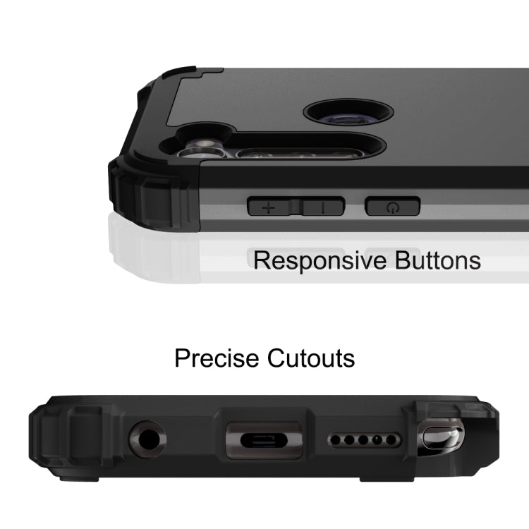 For Motorola Moto G Stylus 3 in 1 Shockproof PC + Silicone Protective Case