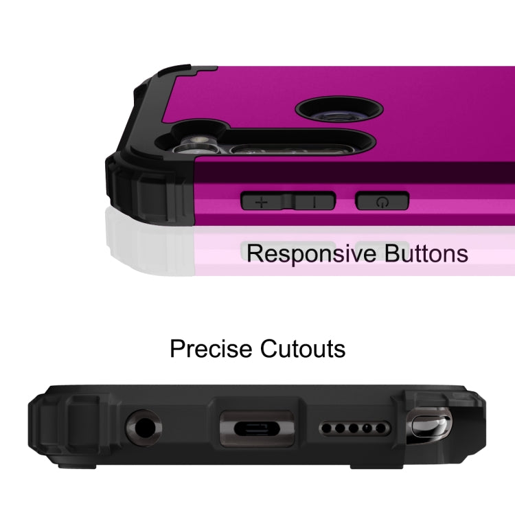 For Motorola Moto G Stylus 3 in 1 Shockproof PC + Silicone Protective Case