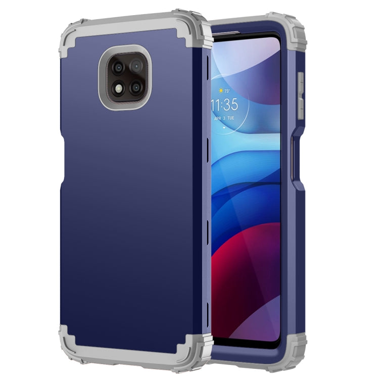 For Motorola Moto G Power 2021 3 in 1 Shockproof PC + Silicone Protective Case