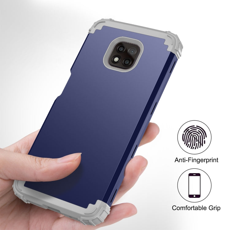 For Motorola Moto G Power 2021 3 in 1 Shockproof PC + Silicone Protective Case