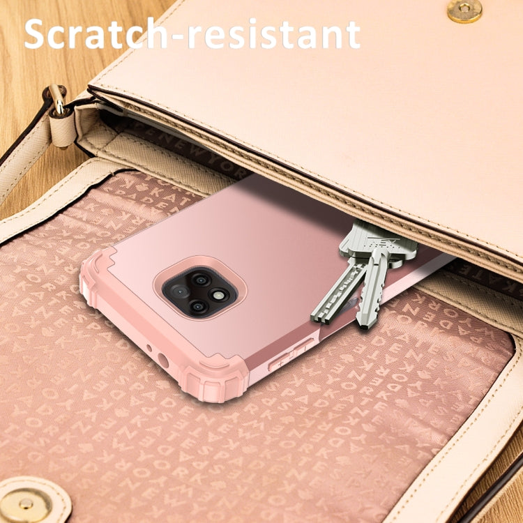 For Motorola Moto G Power 2021 3 in 1 Shockproof PC + Silicone Protective Case
