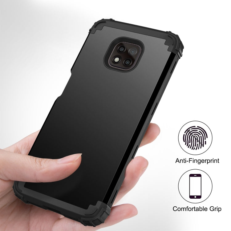 For Motorola Moto G Power 2021 3 in 1 Shockproof PC + Silicone Protective Case