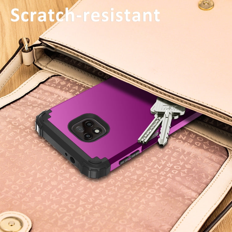 For Motorola Moto G Power 2021 3 in 1 Shockproof PC + Silicone Protective Case