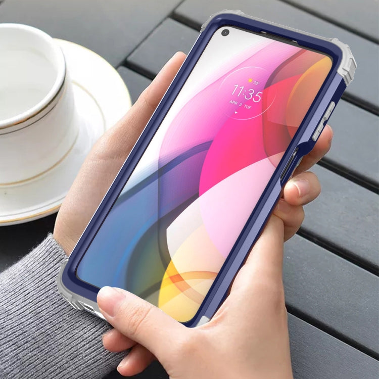 For Motorola Moto G Stylus 2021 3 in 1 Shockproof PC + Silicone Protective Case
