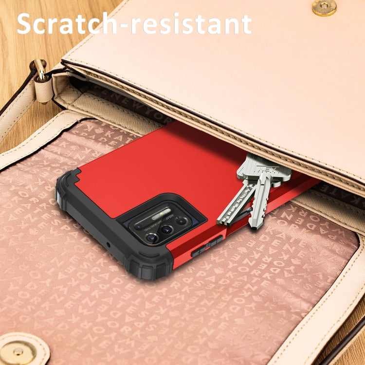 For Motorola Moto G Stylus 2021 3 in 1 Shockproof PC + Silicone Protective Case