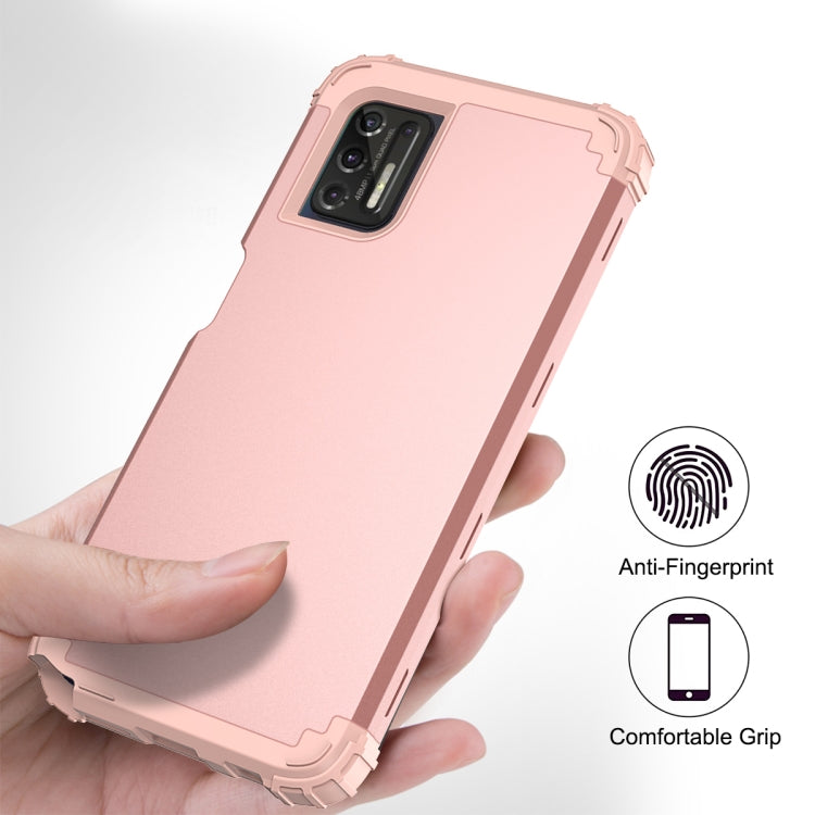 For Motorola Moto G Stylus 2021 3 in 1 Shockproof PC + Silicone Protective Case