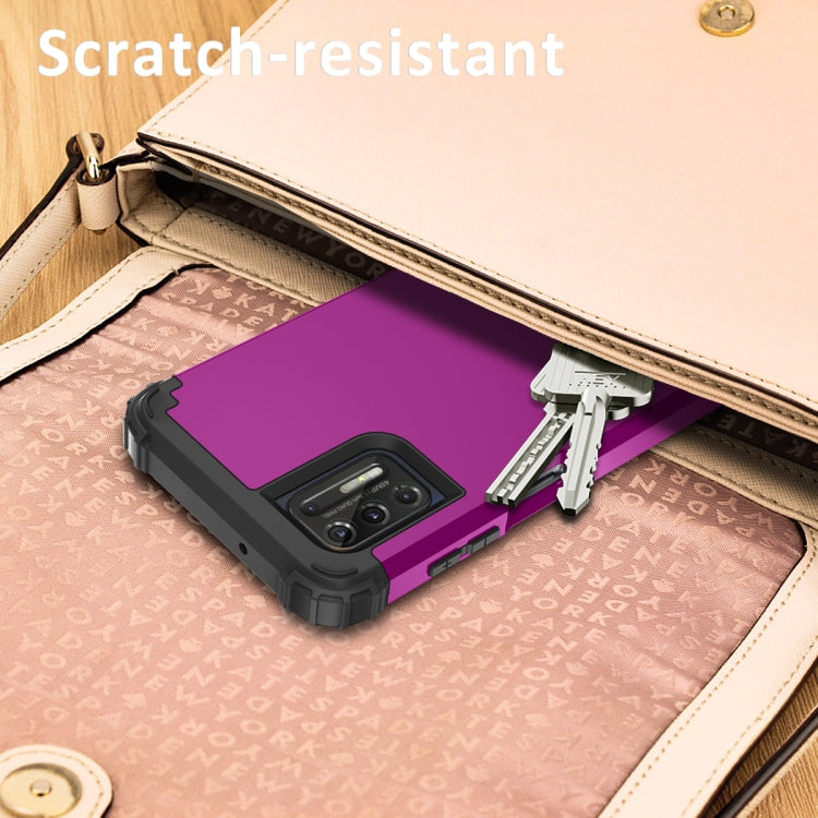 For Motorola Moto G Stylus 2021 3 in 1 Shockproof PC + Silicone Protective Case