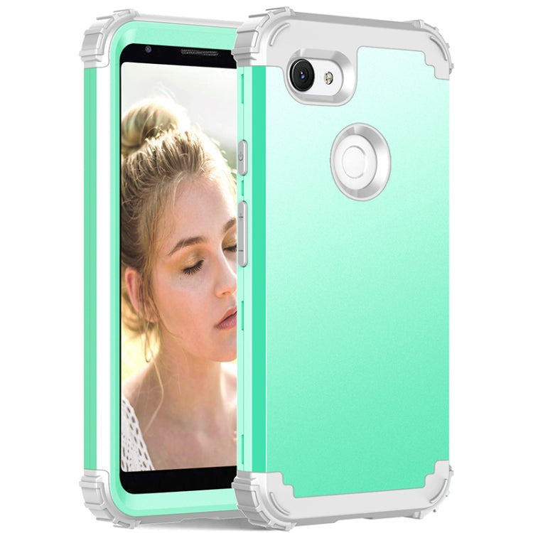 For Google Pixel 3a XL 3 in 1 Shockproof PC + Silicone Protective Case