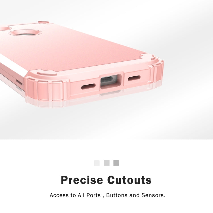 For Google Pixel 3a XL 3 in 1 Shockproof PC + Silicone Protective Case