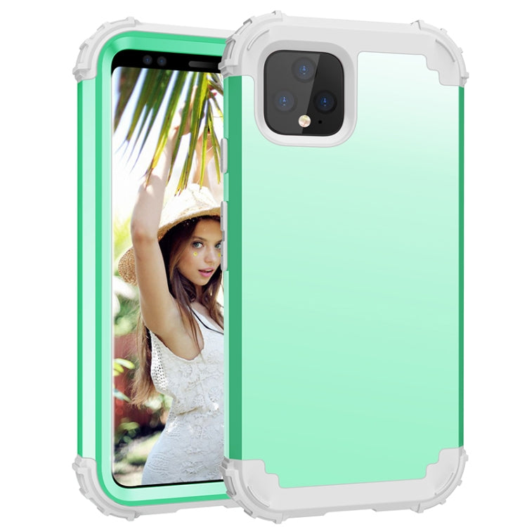 For Google Pixel 4 3 in 1 Shockproof PC + Silicone Protective Case