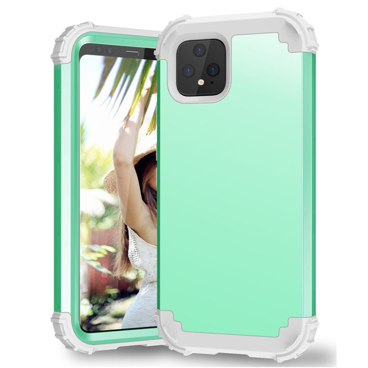 For Google Pixel 4 3 in 1 Shockproof PC + Silicone Protective Case