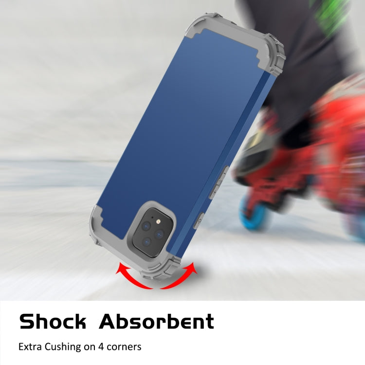 For Google Pixel 4 3 in 1 Shockproof PC + Silicone Protective Case