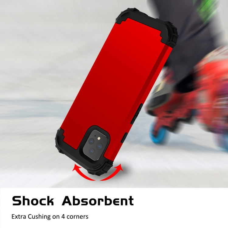 For Google Pixel 4 3 in 1 Shockproof PC + Silicone Protective Case