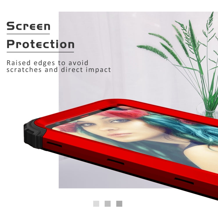 For Google Pixel 4 3 in 1 Shockproof PC + Silicone Protective Case