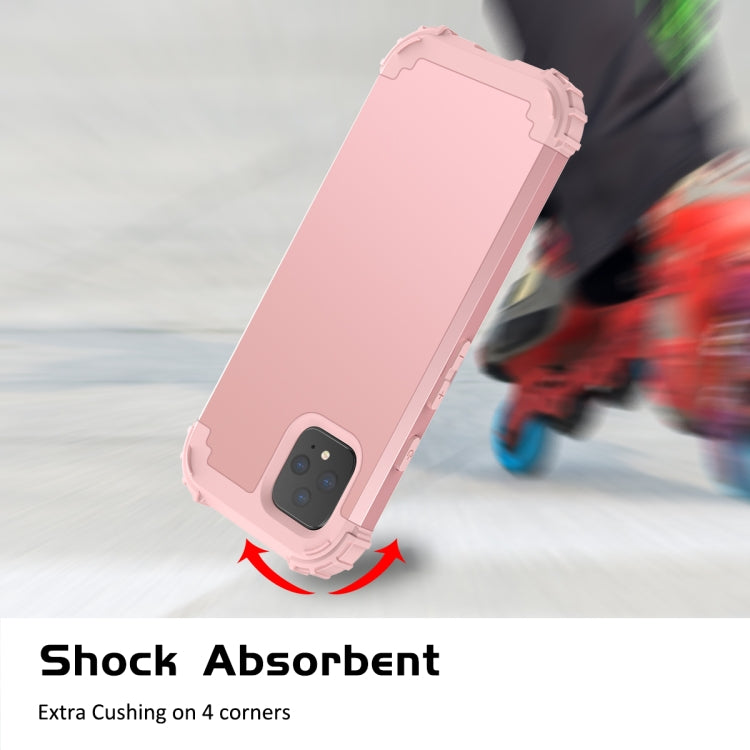 For Google Pixel 4 3 in 1 Shockproof PC + Silicone Protective Case