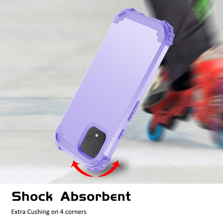 For Google Pixel 4 3 in 1 Shockproof PC + Silicone Protective Case