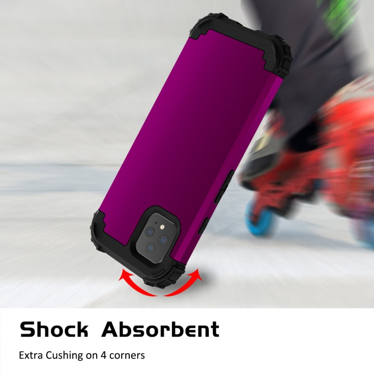 For Google Pixel 4 3 in 1 Shockproof PC + Silicone Protective Case