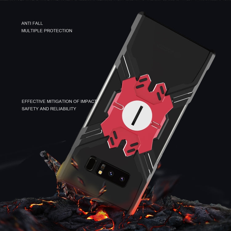 For Galaxy Note 8 Hero Series Anti-fall Wear-resistant Metal Protective Case with Bracket