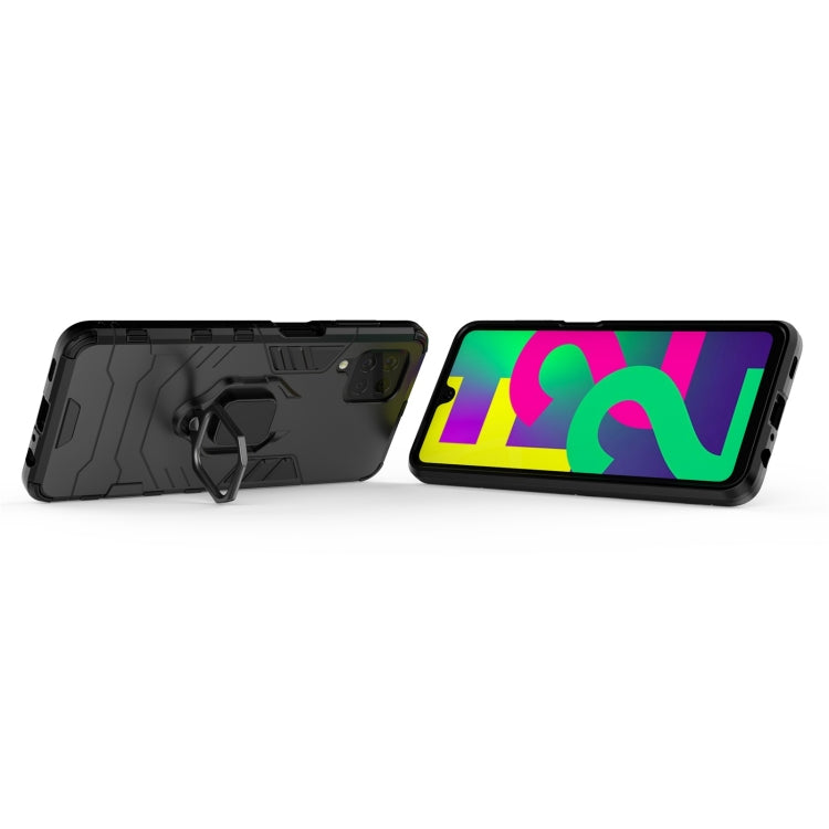 For Samsung Galaxy F22 4G PC + TPU Shockproof Protective Case with Magnetic Ring Holder