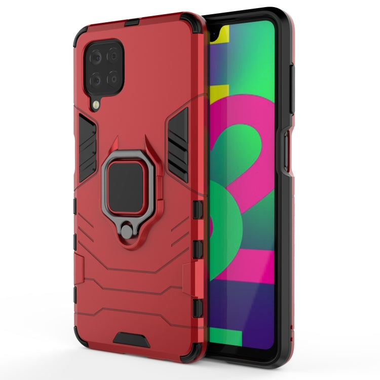 For Samsung Galaxy F22 4G PC + TPU Shockproof Protective Case with Magnetic Ring Holder