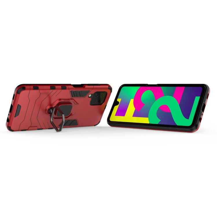For Samsung Galaxy F22 4G PC + TPU Shockproof Protective Case with Magnetic Ring Holder